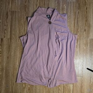 Bobeau Pink Cardigan Vest
